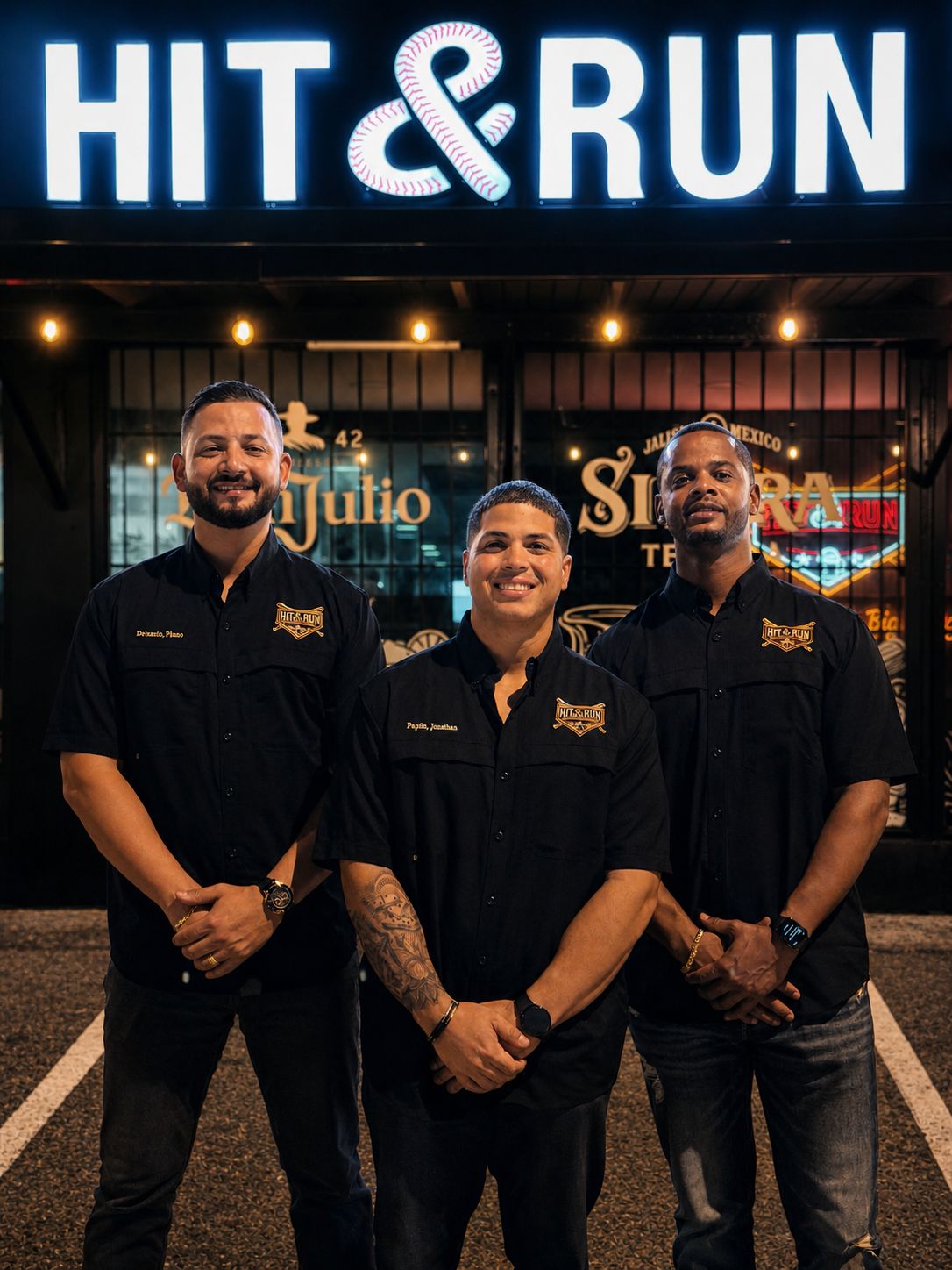 El equipo de Hit & Run Sport Bar